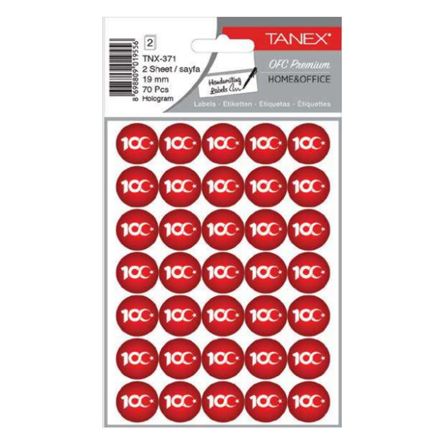 TanexTanex TNX-371 100. Yıl Hologram Etiketi 19 mm 70 Adet