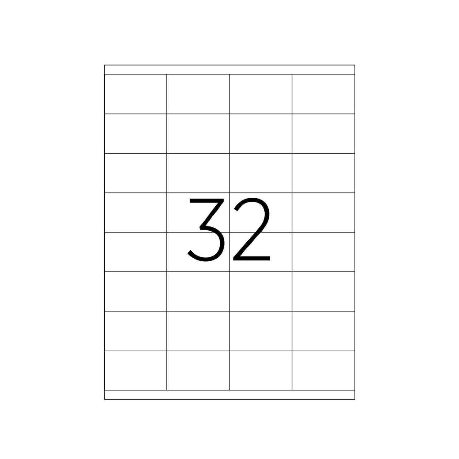 TanexTanex TW-2032 Beyaz Laser Etiket 52.5x35 mm 100 Adet