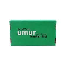 UmurUmur Kantar Fişi 6x17 Cm 2 Nüsha 1000 Li Paket