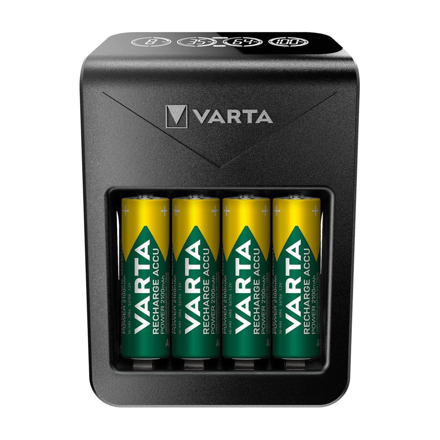 VartaVarta LCD Plug Charger Plus Şarj Cihazı + 4 x 2100 Mah AA Şarjlı Pil