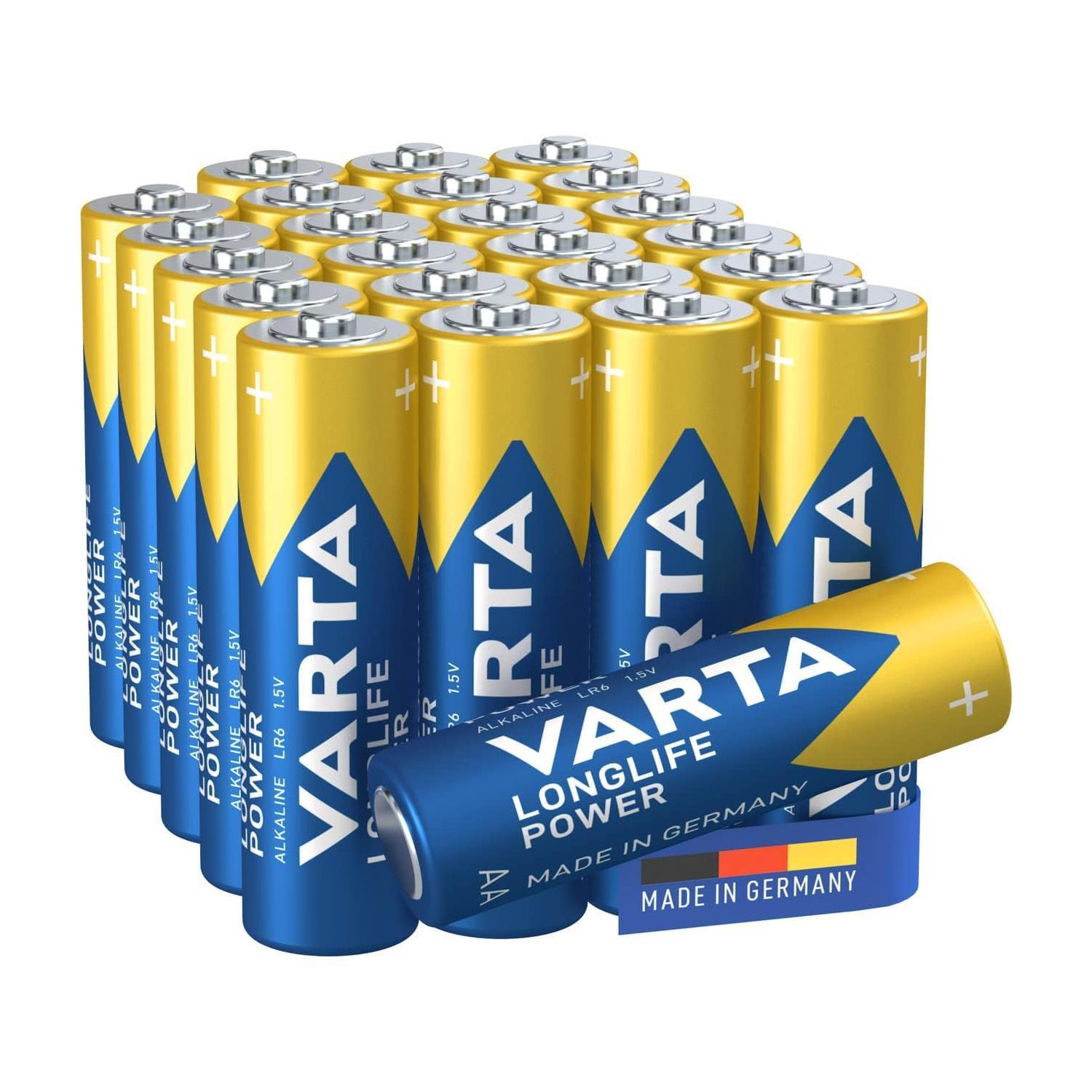 VartaVarta Longlife Power Alkalin Pil Kalın AA 24 lü Pvc Kutu
