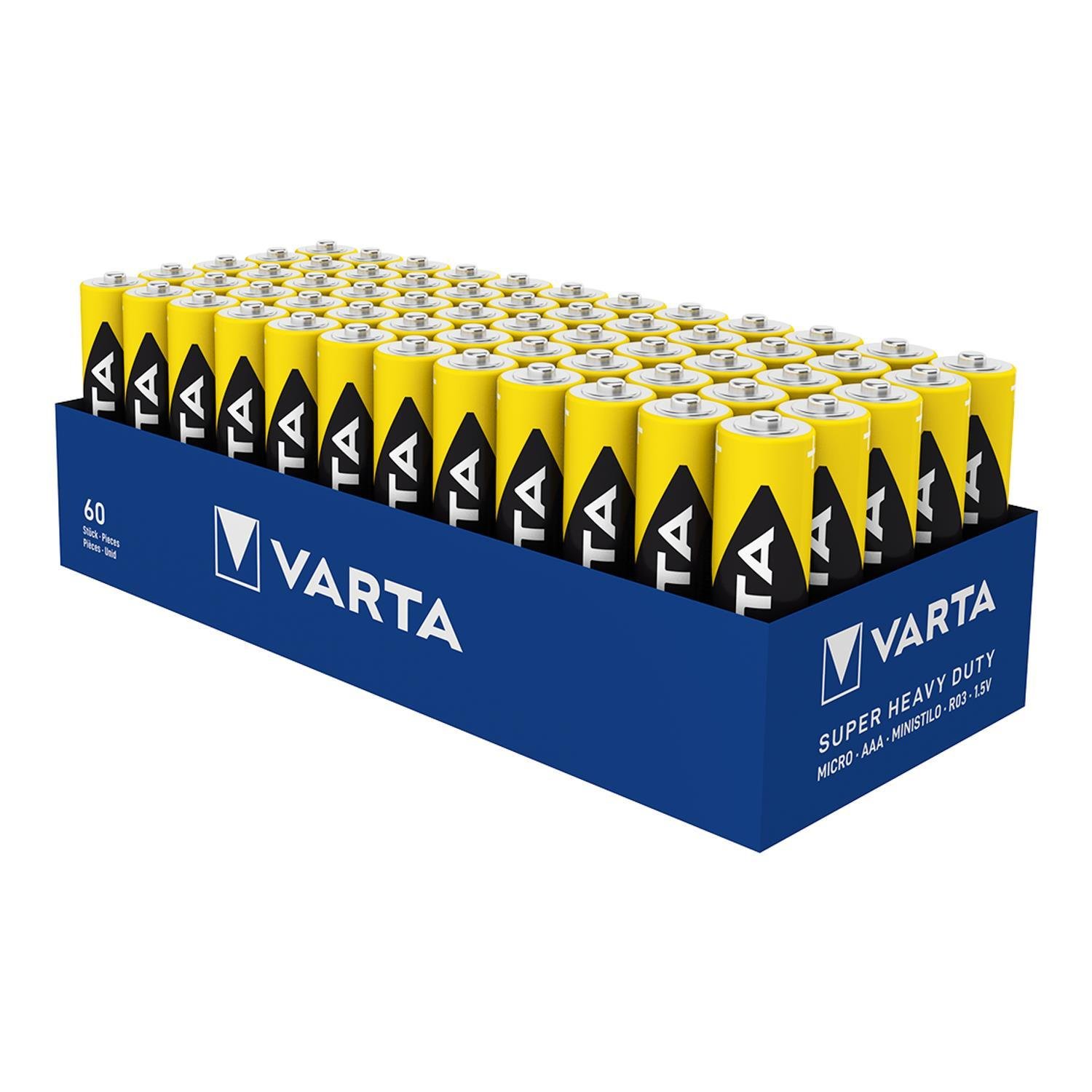 VartaVarta Super Heavy Duty AAA Çinko Karbon İnce Kalem Pil 60 Adet