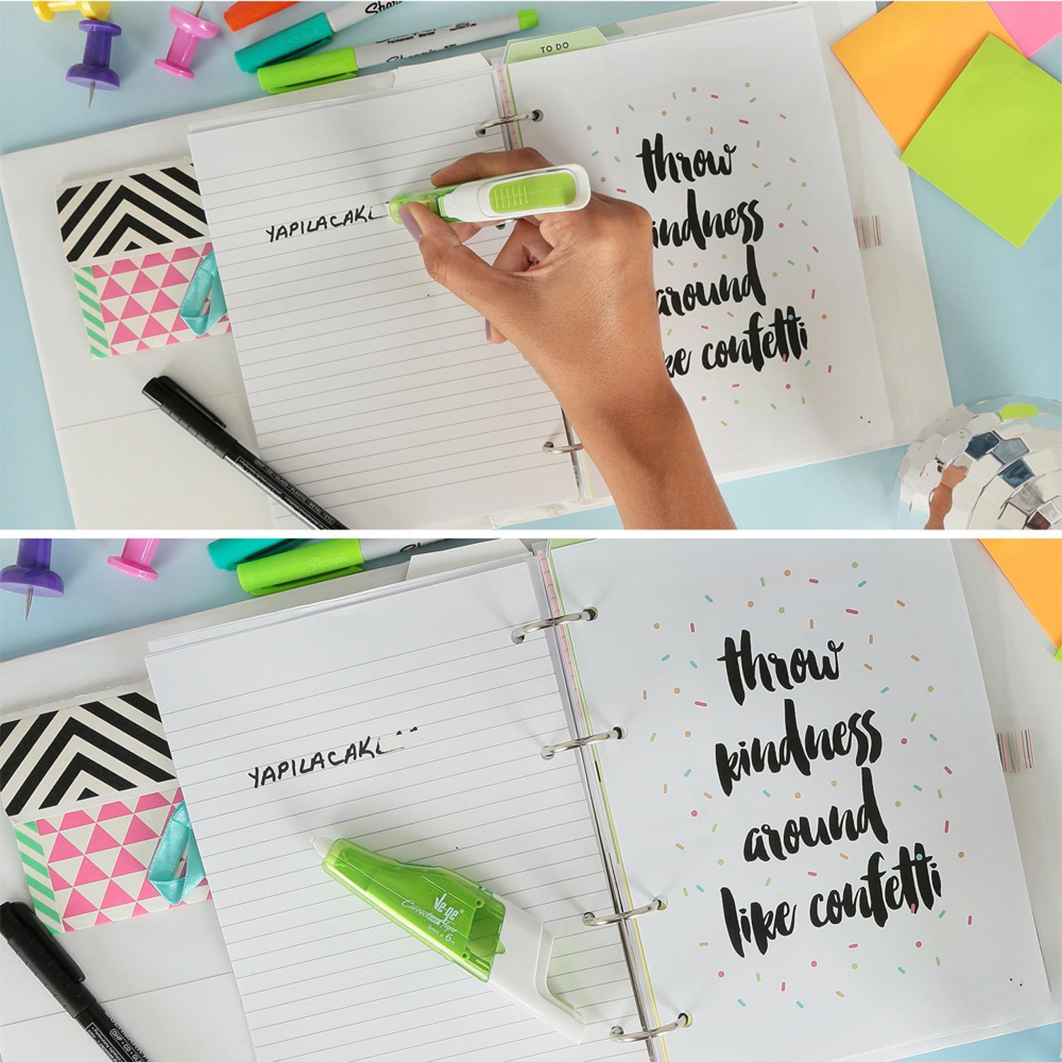 VE-GEVe-Ge Correction Tape 5mmx6mt Şerit Daksil