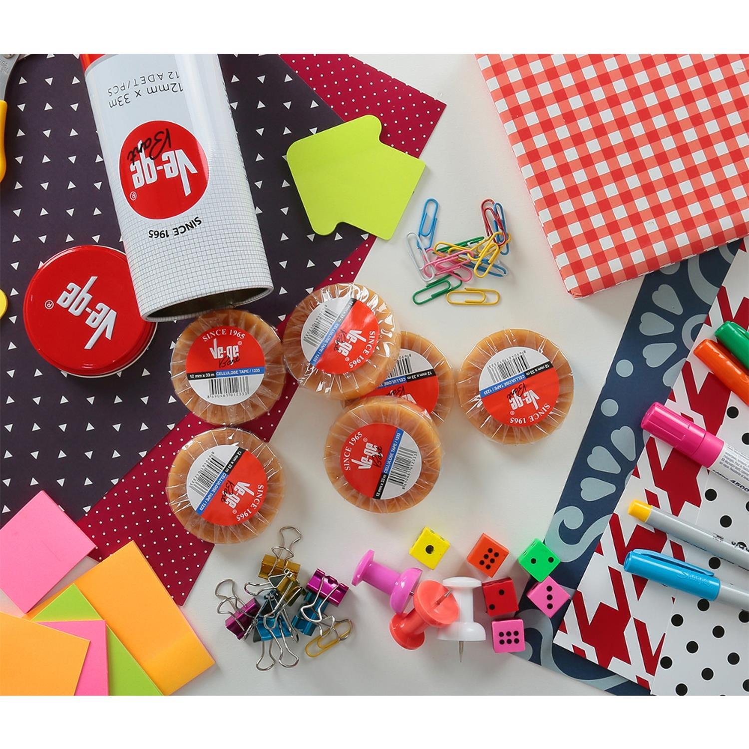 VE-GEVege Retro 12x33 Cellulose Tape Selefon Bant 1 Adet