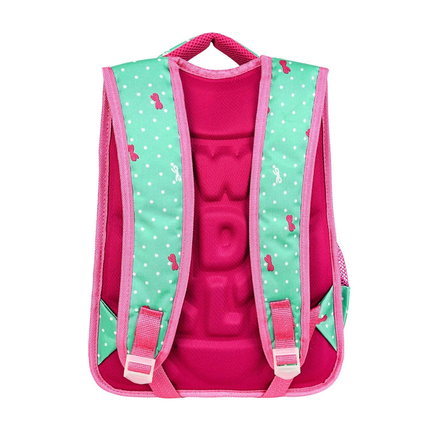 WaddellWaddell 3 Bölmeli İlkokul Çantası ve Beslenme Çantası Beyaz Kedi Su Yeşili 24002