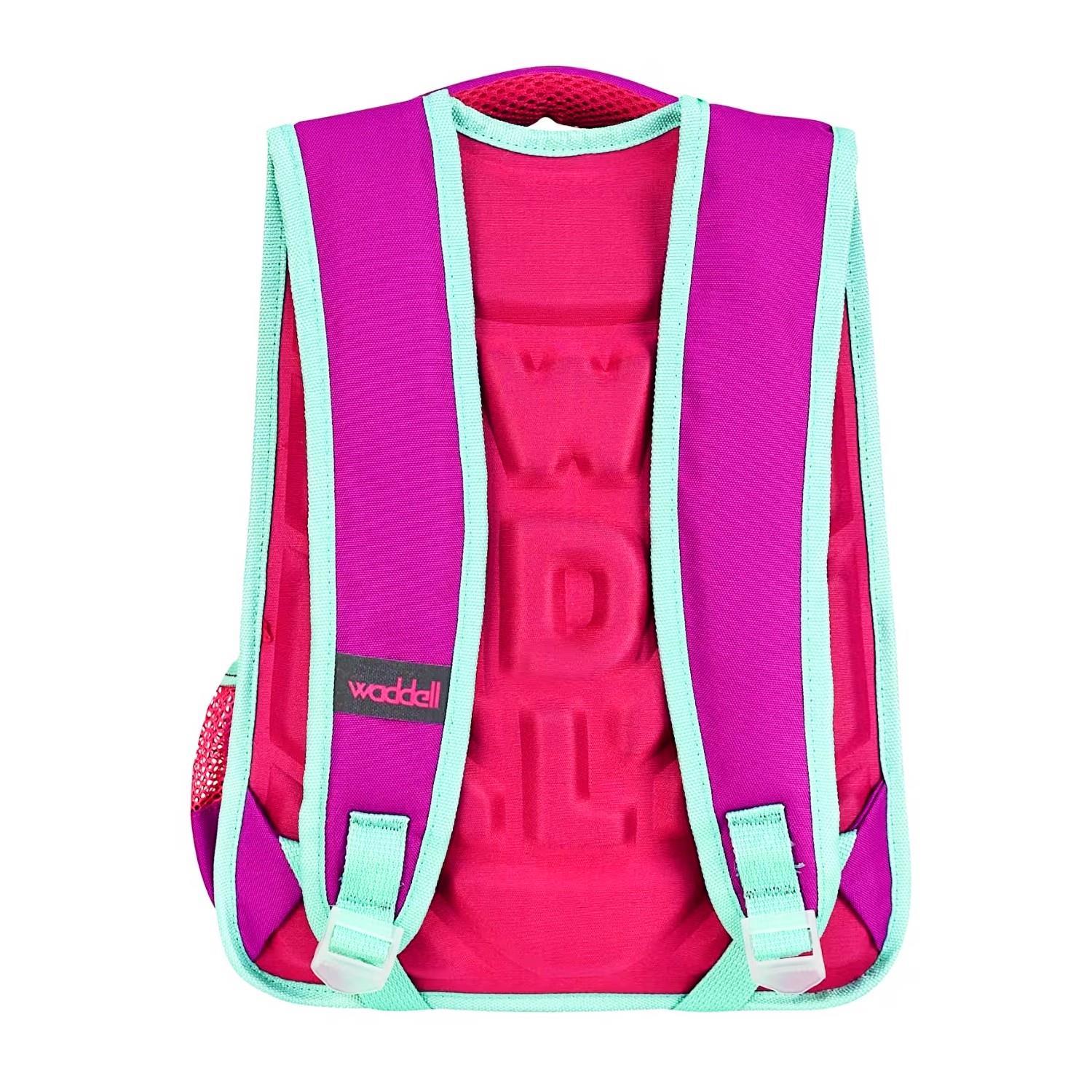 WaddellWaddell 3 Bölmeli İlkokul Çantası ve Beslenme Çantası Kurdela Pembe 3026