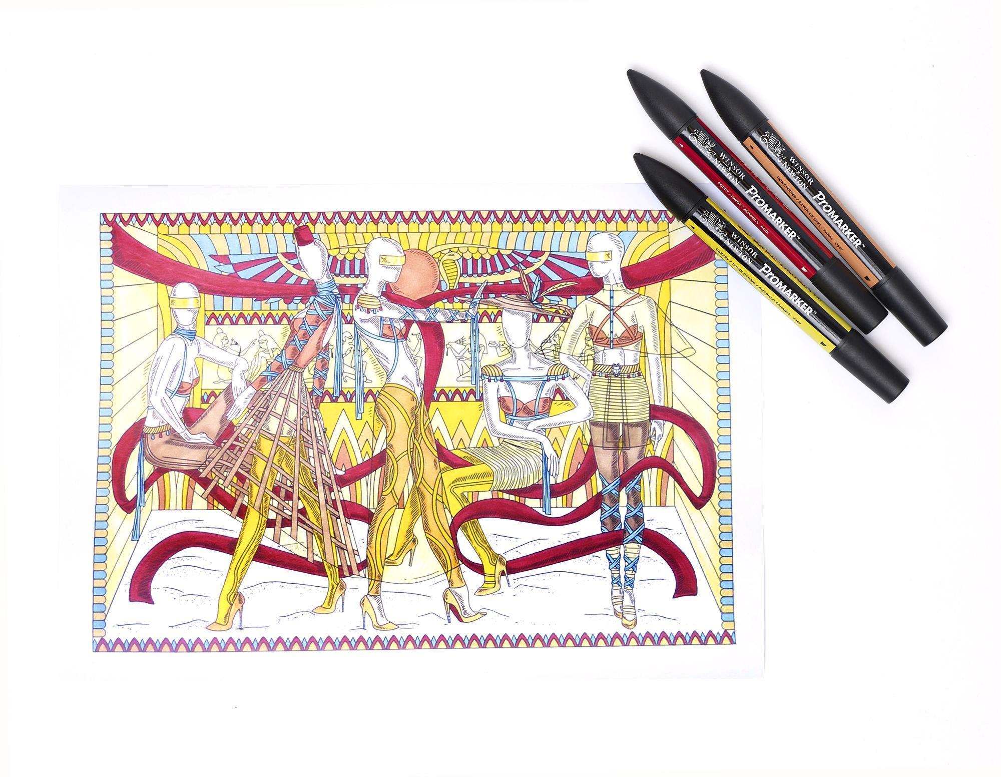 Winsor NewtonWinsor & Newton Promarker Çizim Kalemi Çift Uçlu Markör