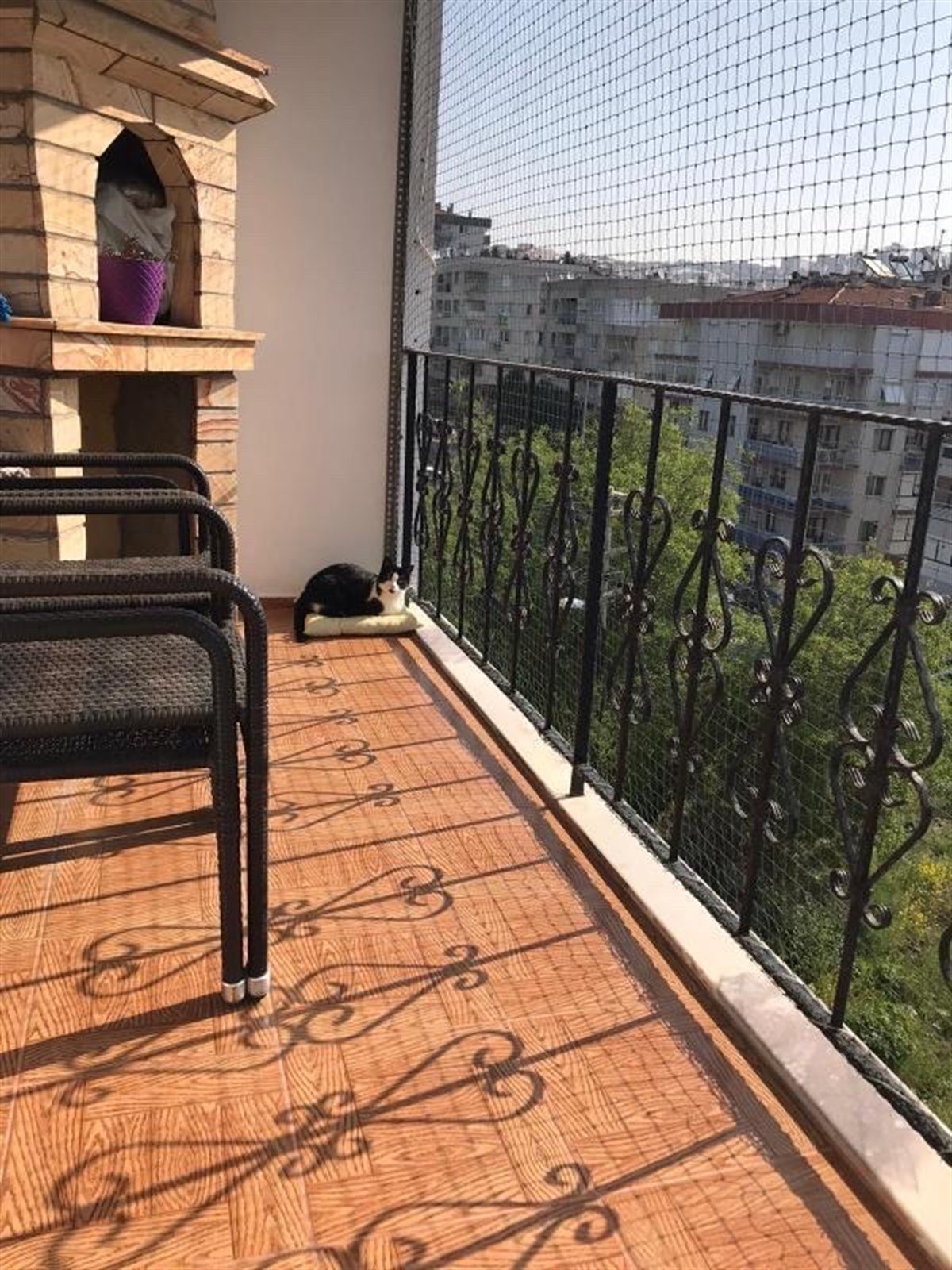 Winblock Pets Balkonlar için Kedi Güvenli Ağı 150cm x 200cm