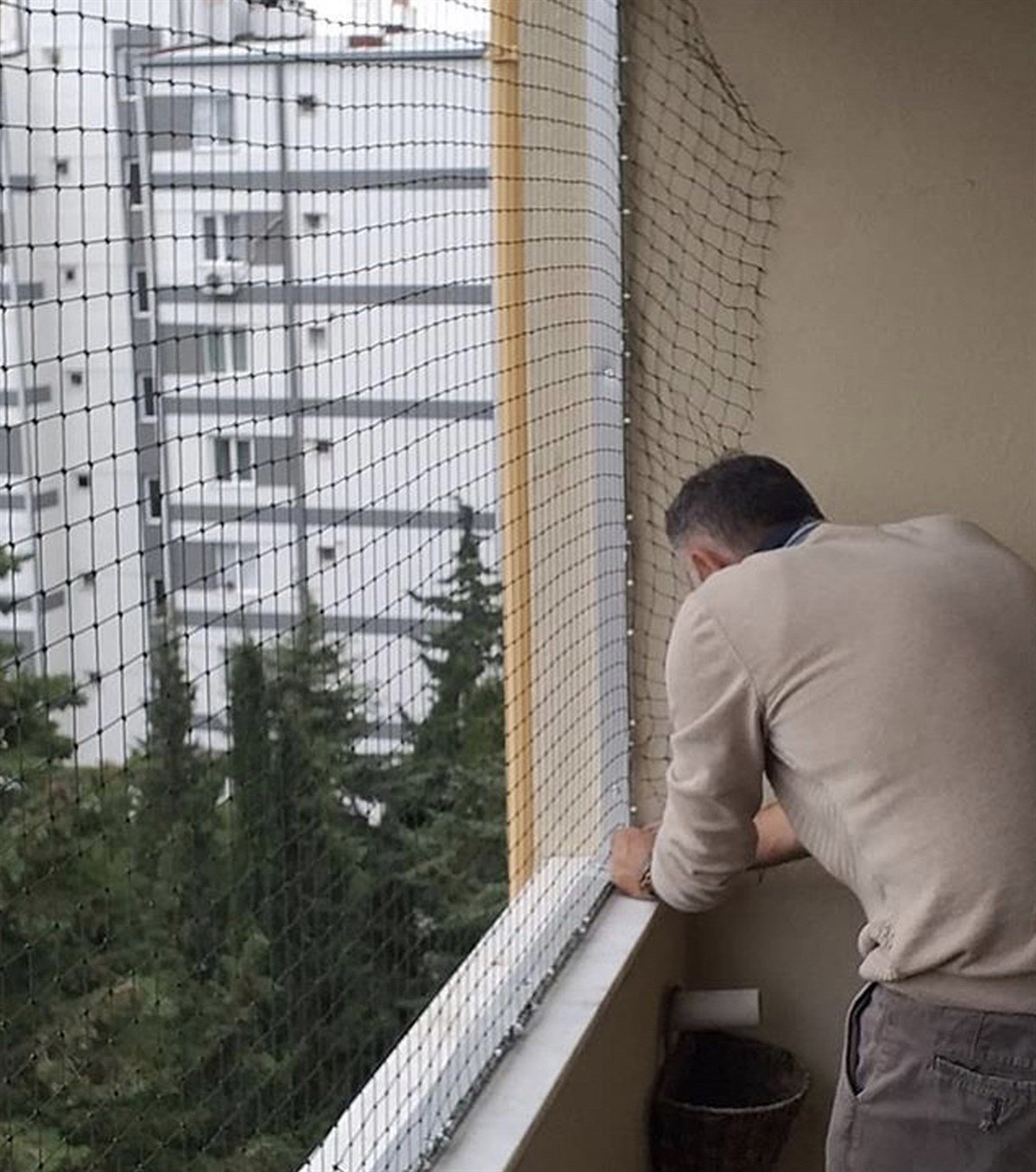 Winblock Pets Balkonlar için Kedi Güvenli Ağı 150cm x 200cm