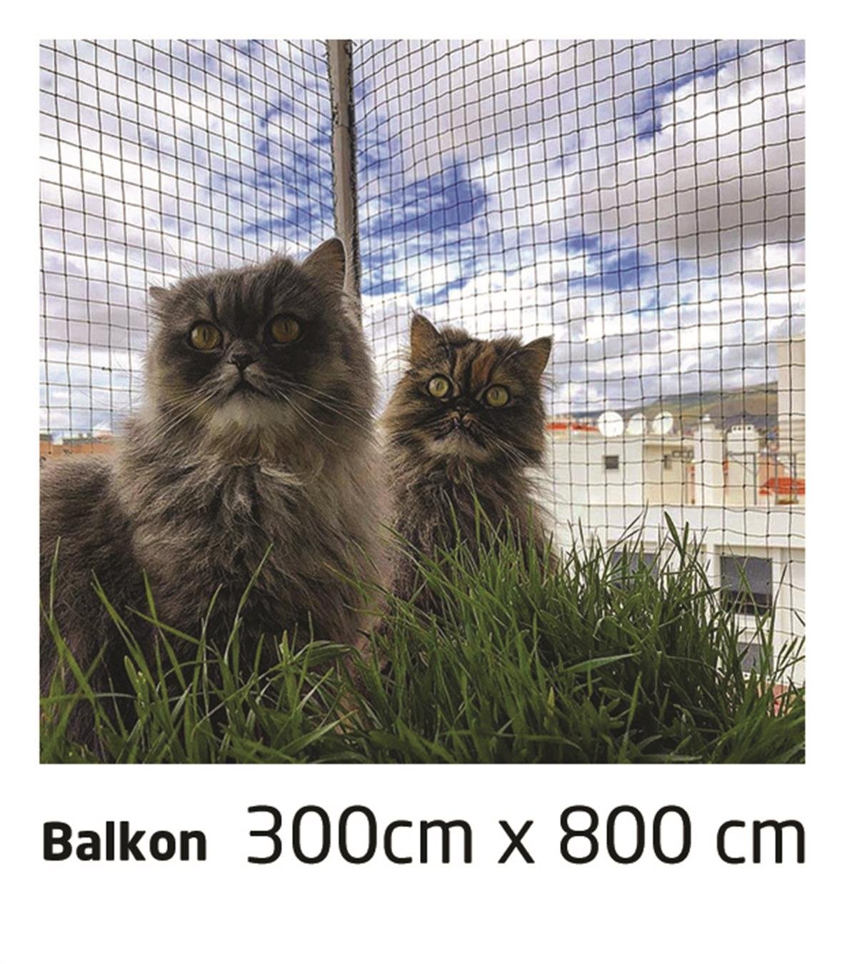 Winblock Pets Balkonlar için Kedi Güvenlik Ağı 300cm x 800cm