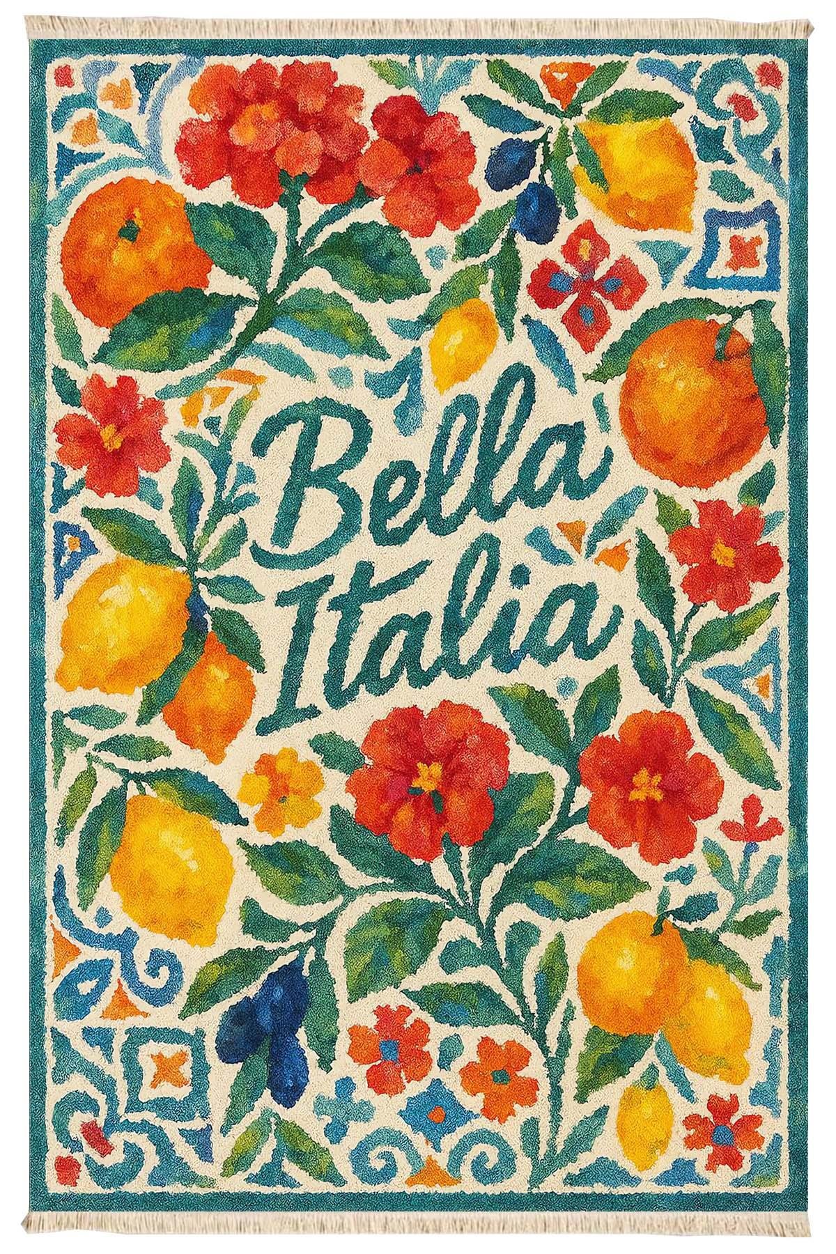 Bella İtalia Baskılı Dokuma Taban Halı 263 YNGMarkaev