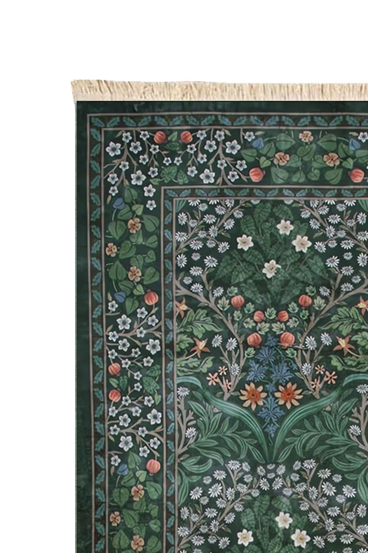 Çıtır Çiçek Baskılı Dokuma Taban Halı 143 YNGMarkaev