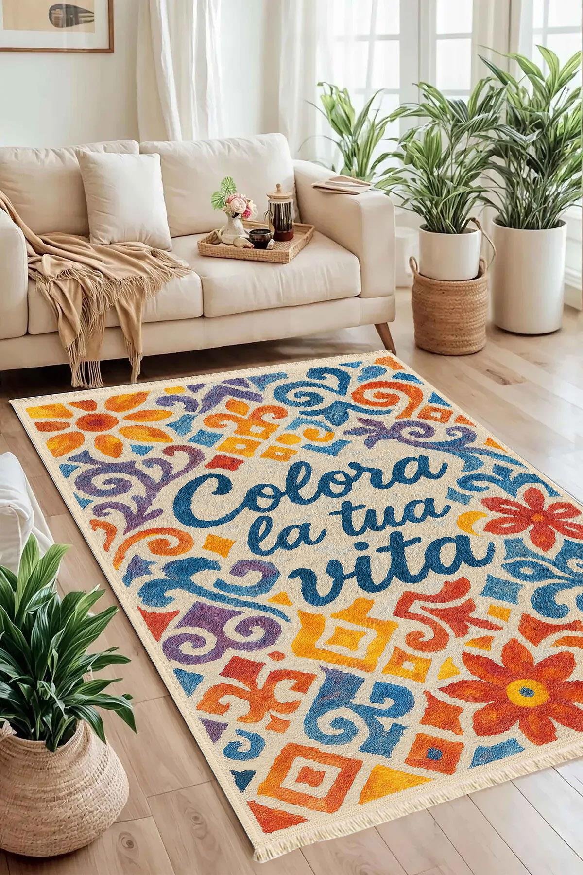Colora Baskılı Dokuma Taban Halı 264 YNGMarkaev