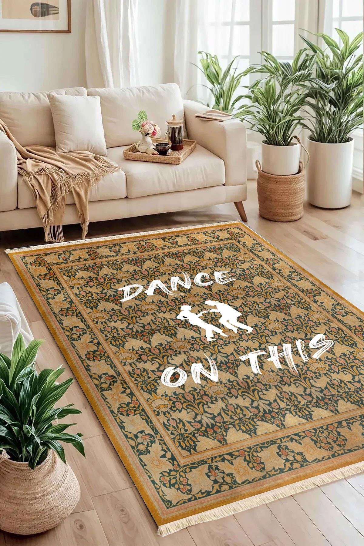 Dance Baskılı Dokuma Taban Halı 217 YNGMarkaev