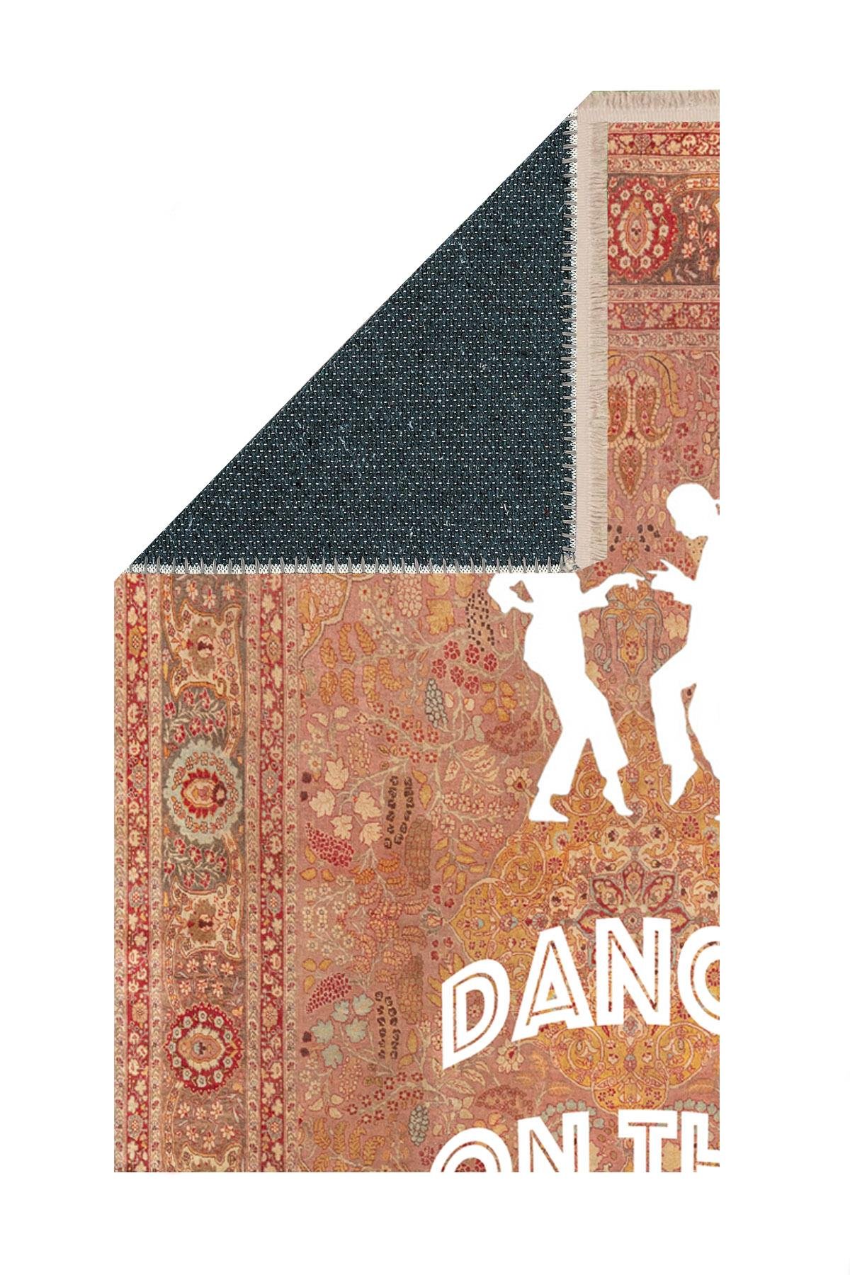 Dance On Thıs Baskılı Dokuma Taban Halı 218 YNGMarkaev