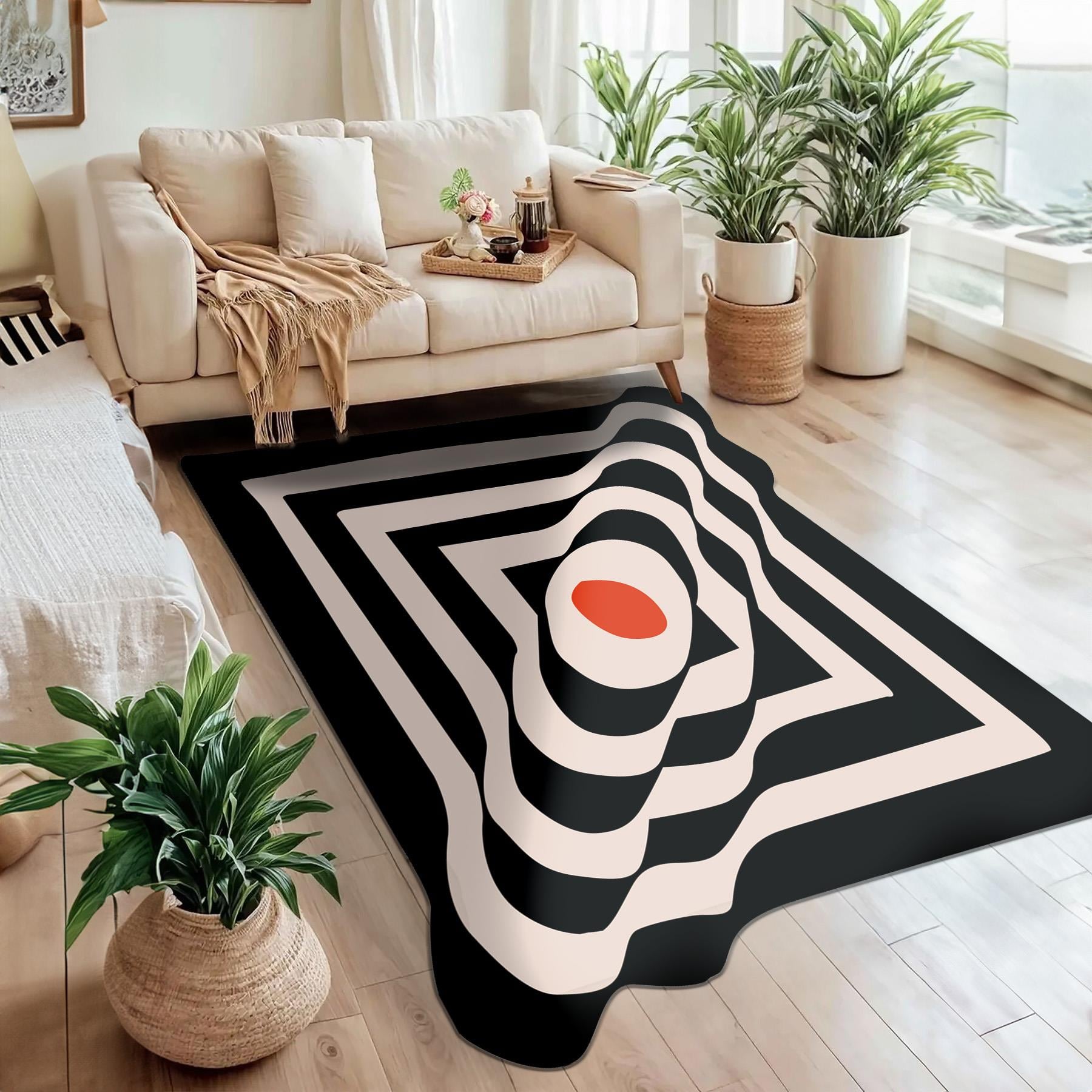 Minimalist Hedef Dokuma Taban Halı 389 YNGMarkaev