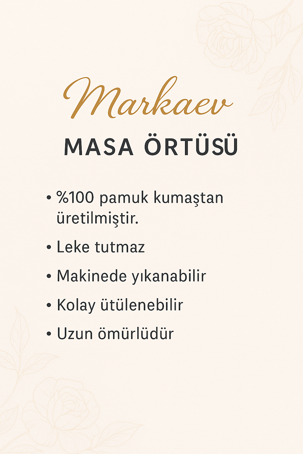Ocaliptus Masa ÖrtüsüMarkaev