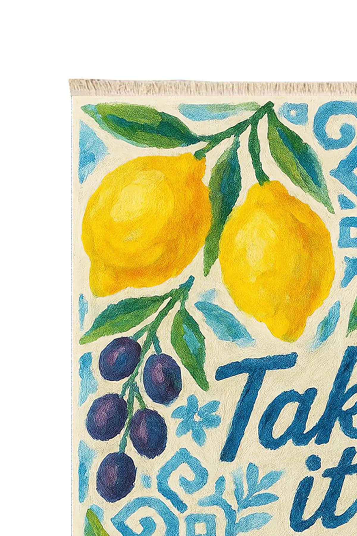 Take it Easy Baskılı Dokuma Taban Halı 259 YNGMarkaev
