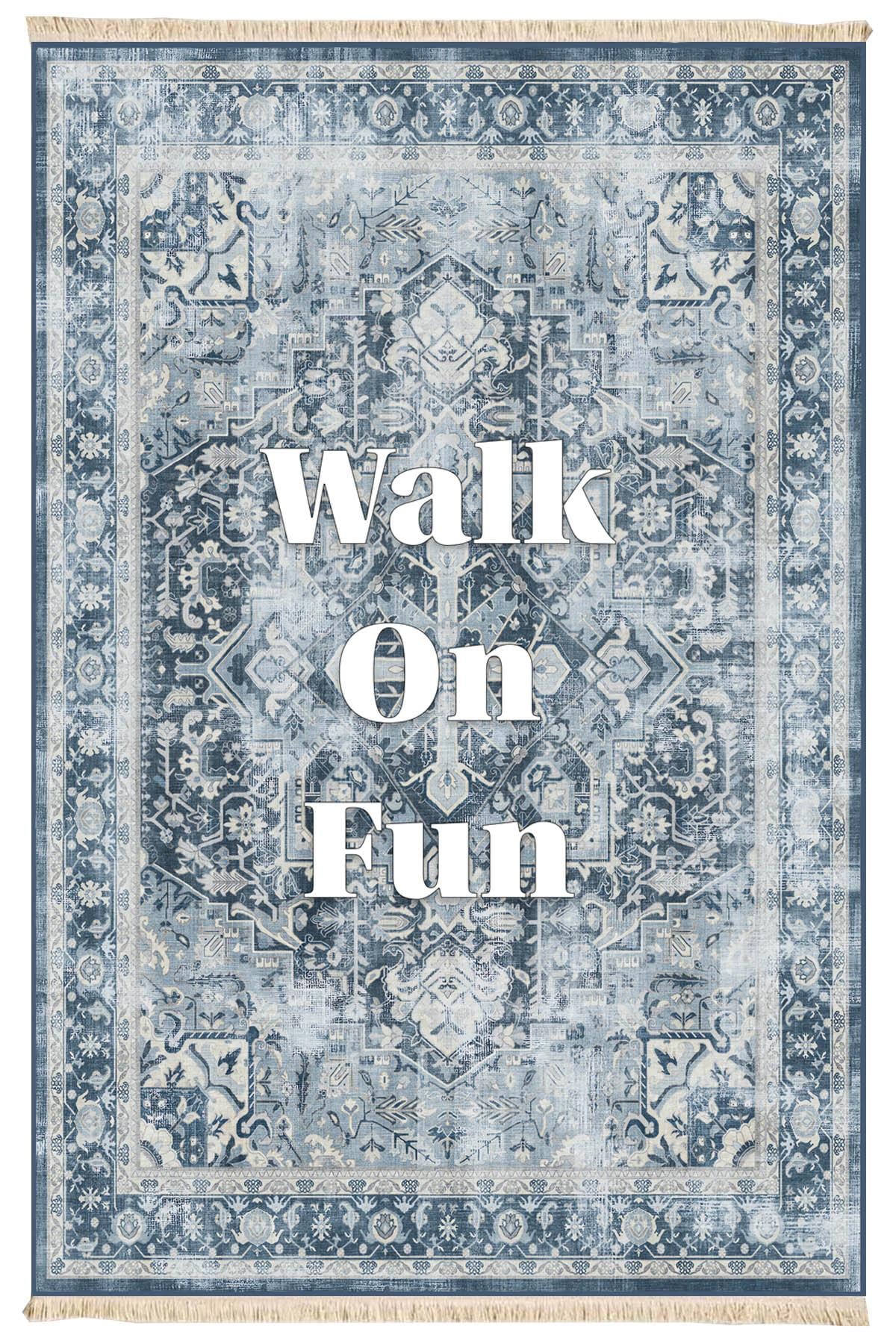 Walk On Fun Baskılı Dokuma Taban Halı 236 YNGMarkaev