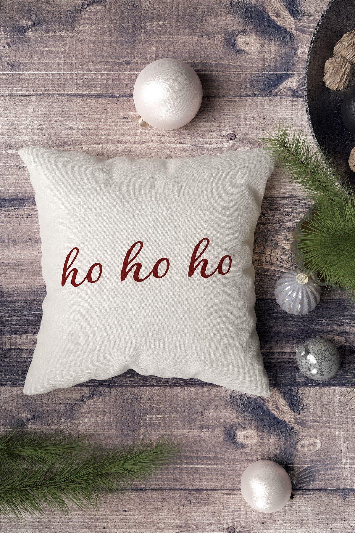 Yılbaşı Christmas Temalı 4'lü Kırlent Kılıfı 1040Markaev