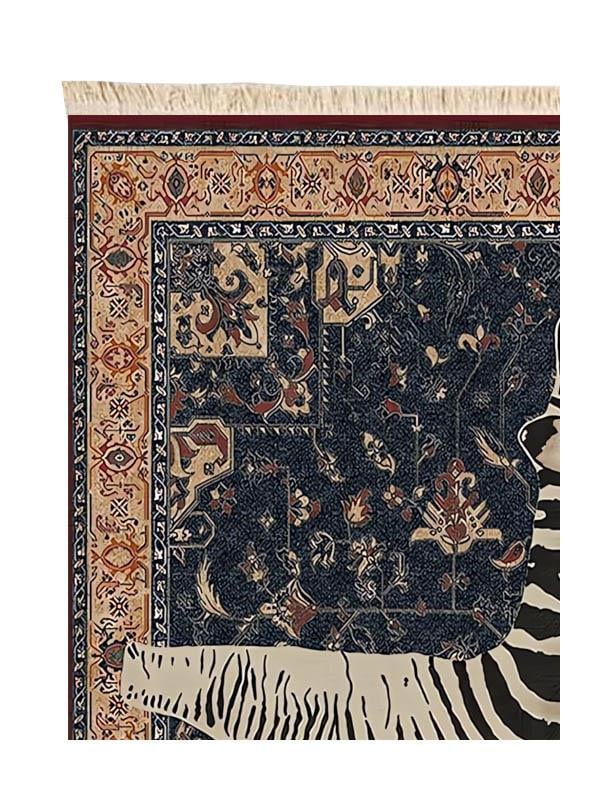 Zebra Baskılı Dokuma Taban Halı 132 YNGMarkaev