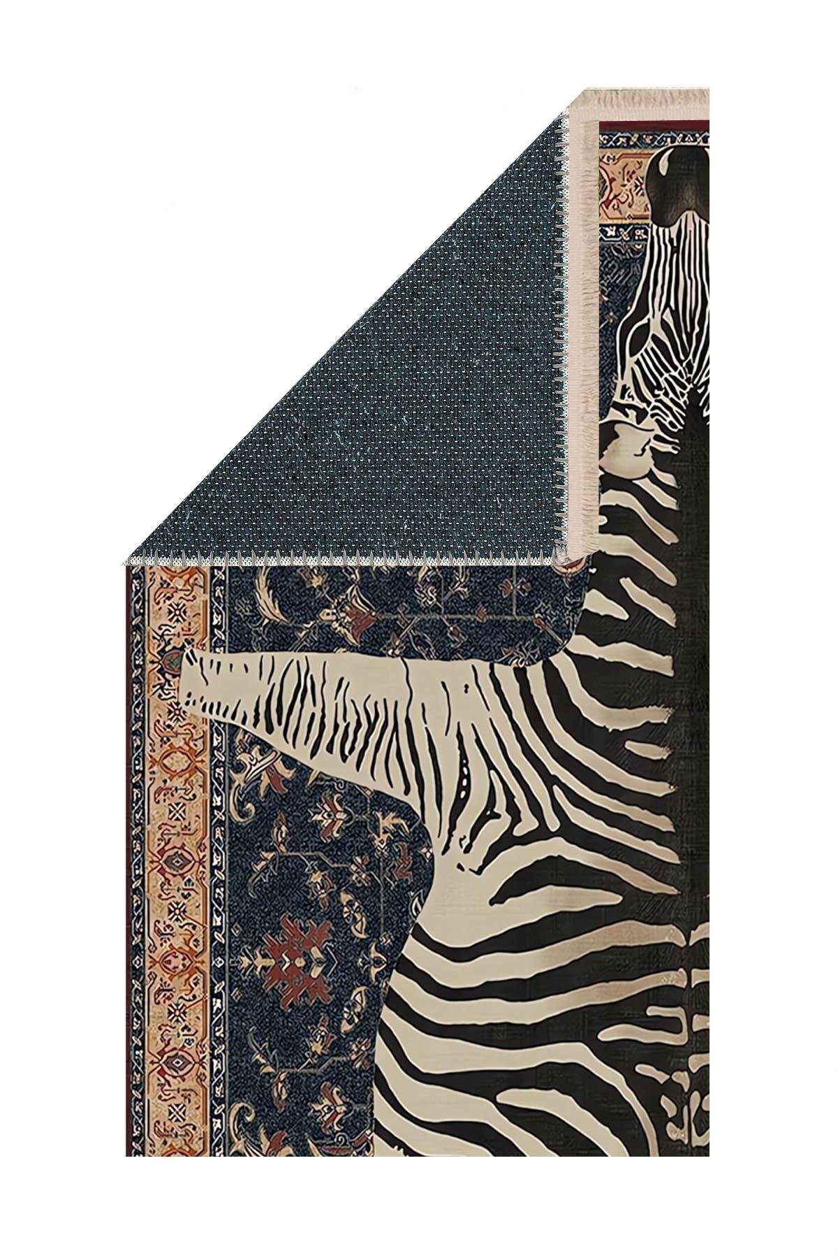Zebra Baskılı Dokuma Taban Halı 132 YNGMarkaev