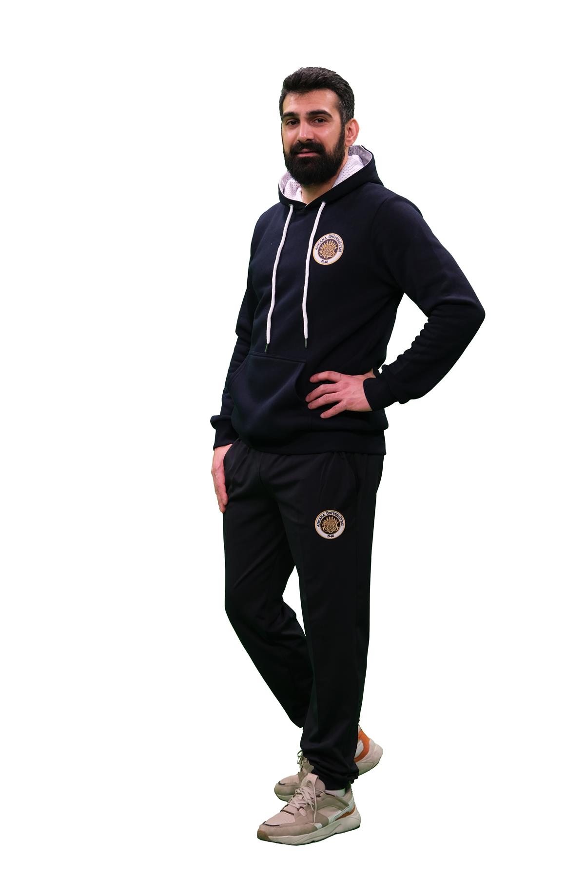  Kapüşonlu Sweatshirt ( Lacivert )