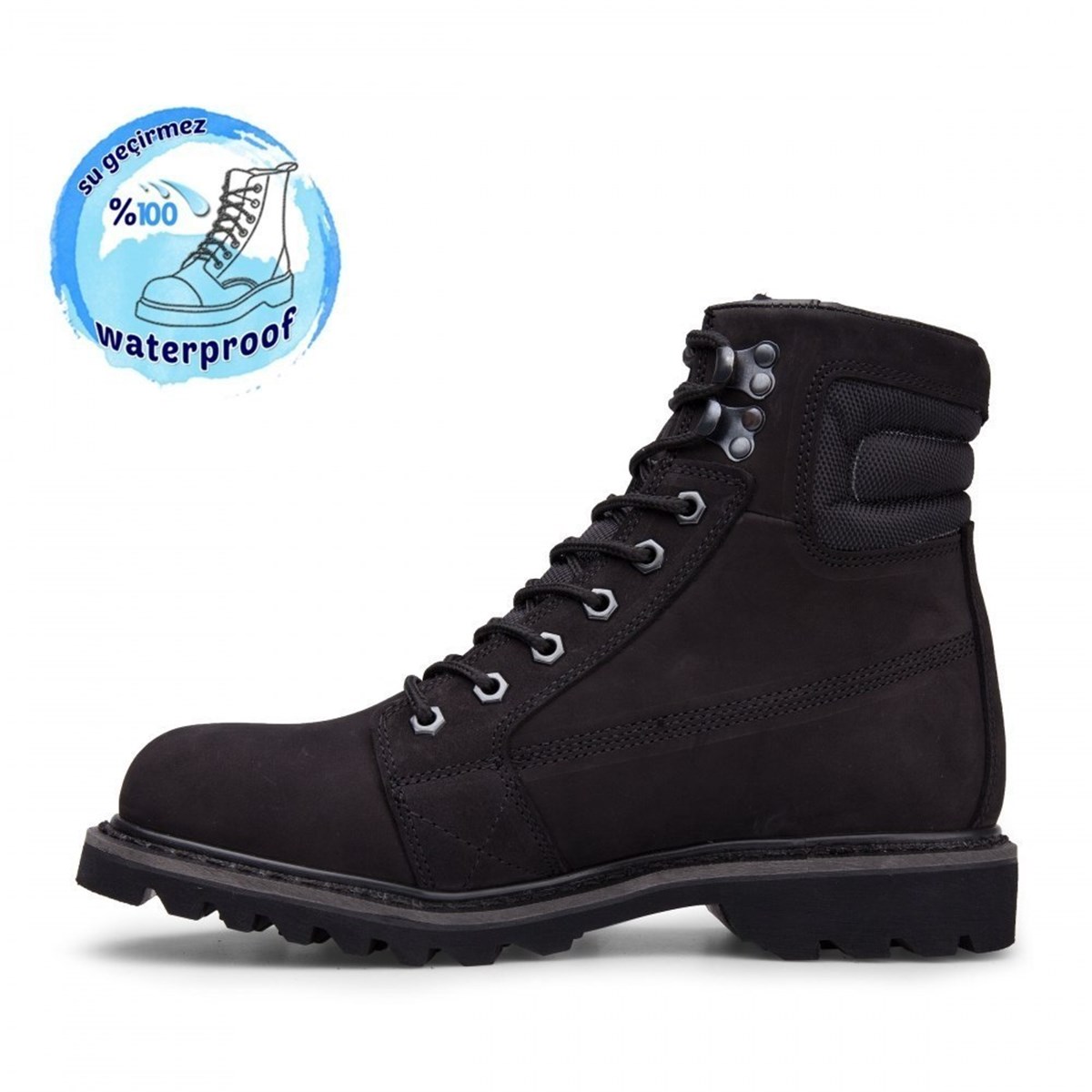 015M101226NEBIMV3NEBIMV3|015M101226|BLACKCATERPİLLAR OVERPASS WP ERKEK BOT - 015M101226-BLACK