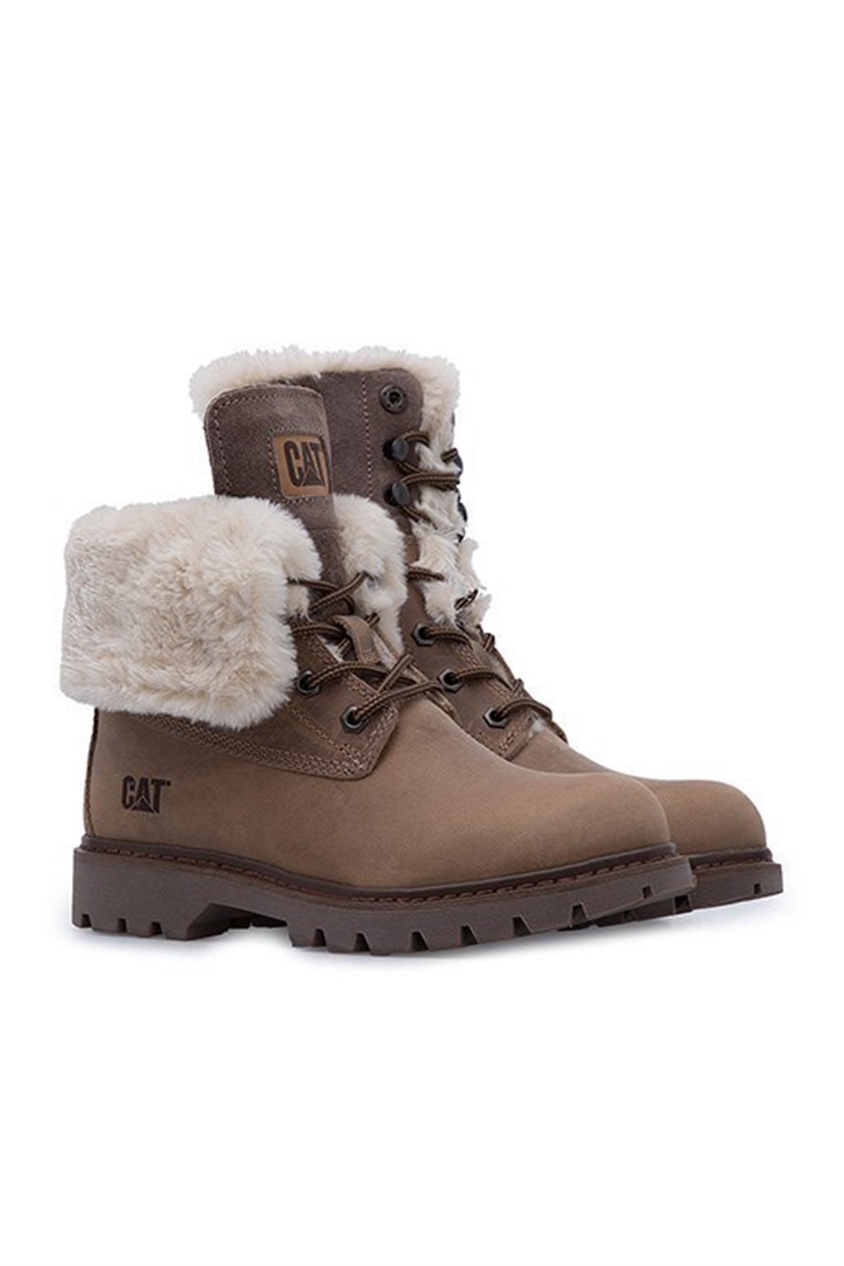 015Z101184NEBIMV3NEBIMV3|015Z101184|BEIGECATERPİLLAR UTAH FUR KADIN BOT - 015Z101184-BEIGE