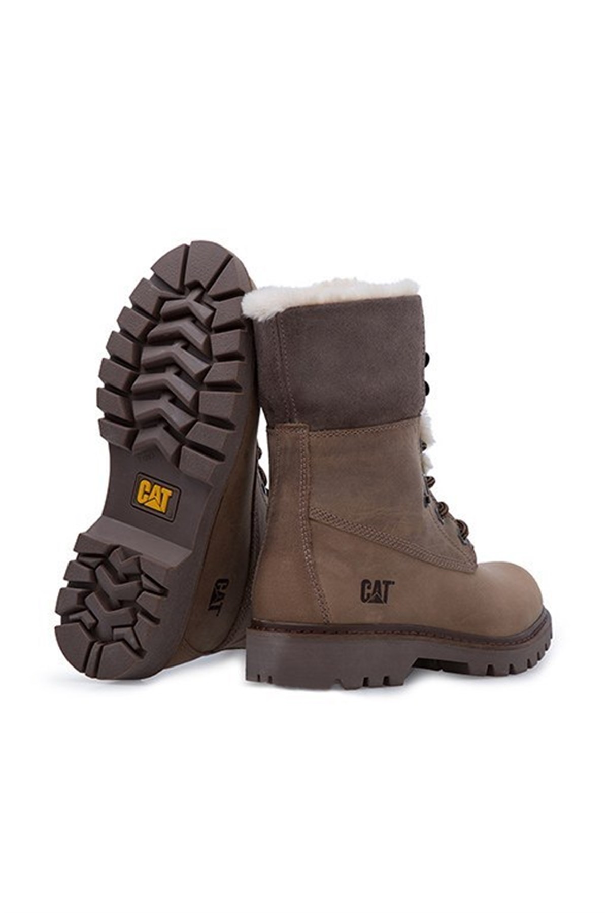 015Z101184NEBIMV3NEBIMV3|015Z101184|BEIGECATERPİLLAR UTAH FUR KADIN BOT - 015Z101184-BEIGE
