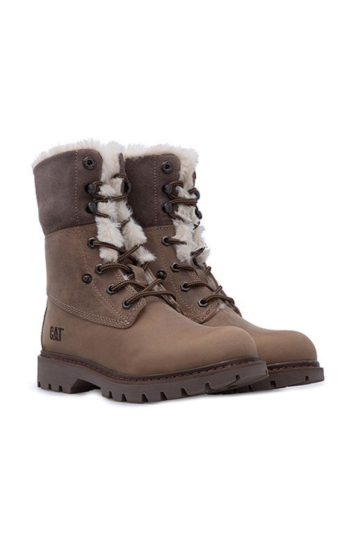 015Z101184NEBIMV3NEBIMV3|015Z101184|BEIGECATERPİLLAR UTAH FUR KADIN BOT - 015Z101184-BEIGE