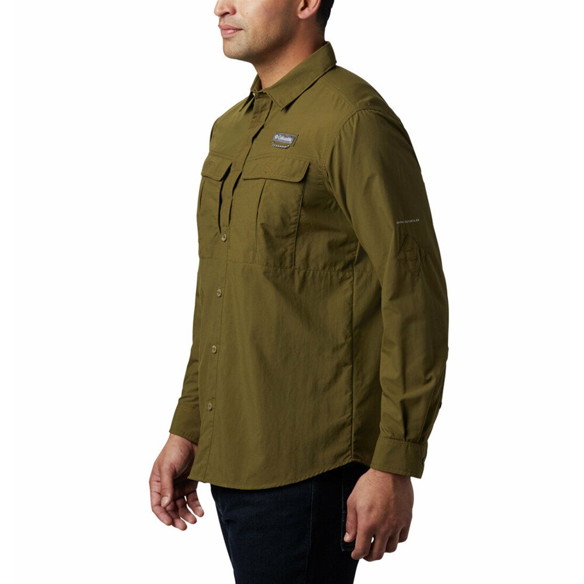 AM9154-327Columbia Cascades Explorer Uzun Kol Erkek Gömlek Yeşil