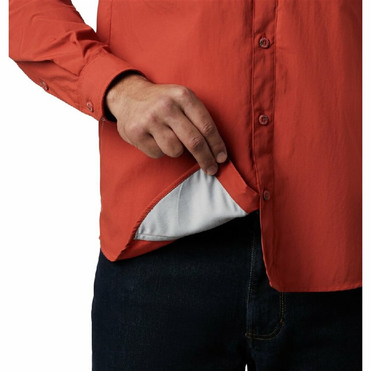 AM9154-835Columbia Cascades Explorer Uzun Kollu Gömlek Turuncu
