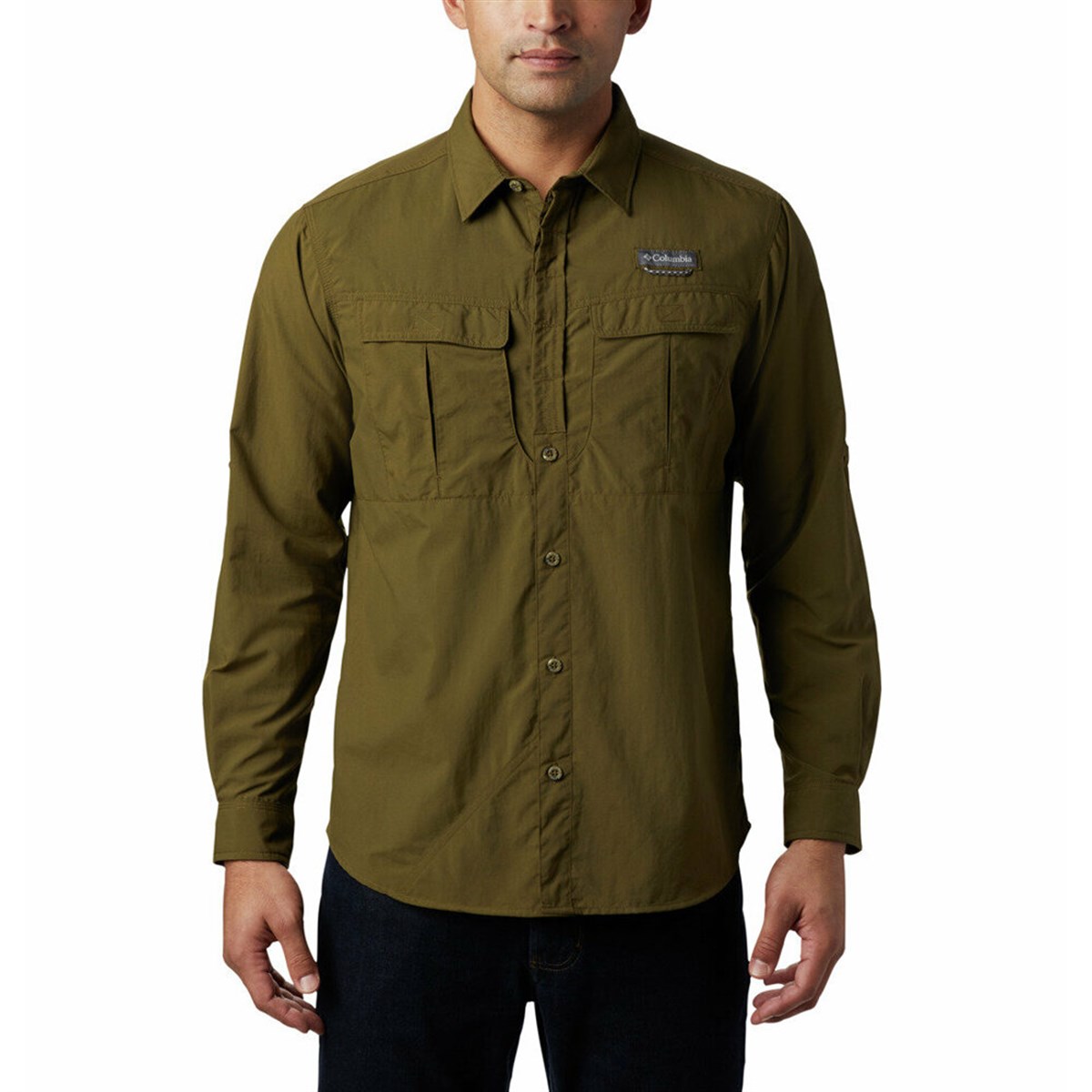 AM9154-327Columbia Cascades Explorer Uzun Kol Erkek Gömlek Yeşil