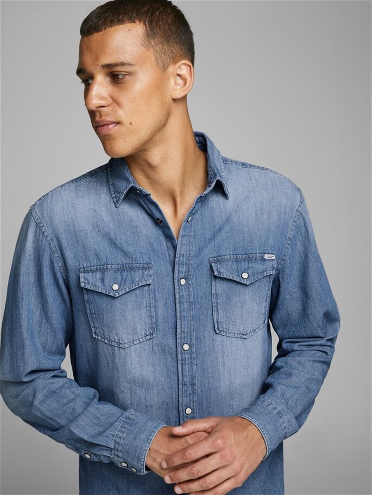 12138115Jack&Jones Jjesheridan L/S Noos Erkek Gömlek-12138115