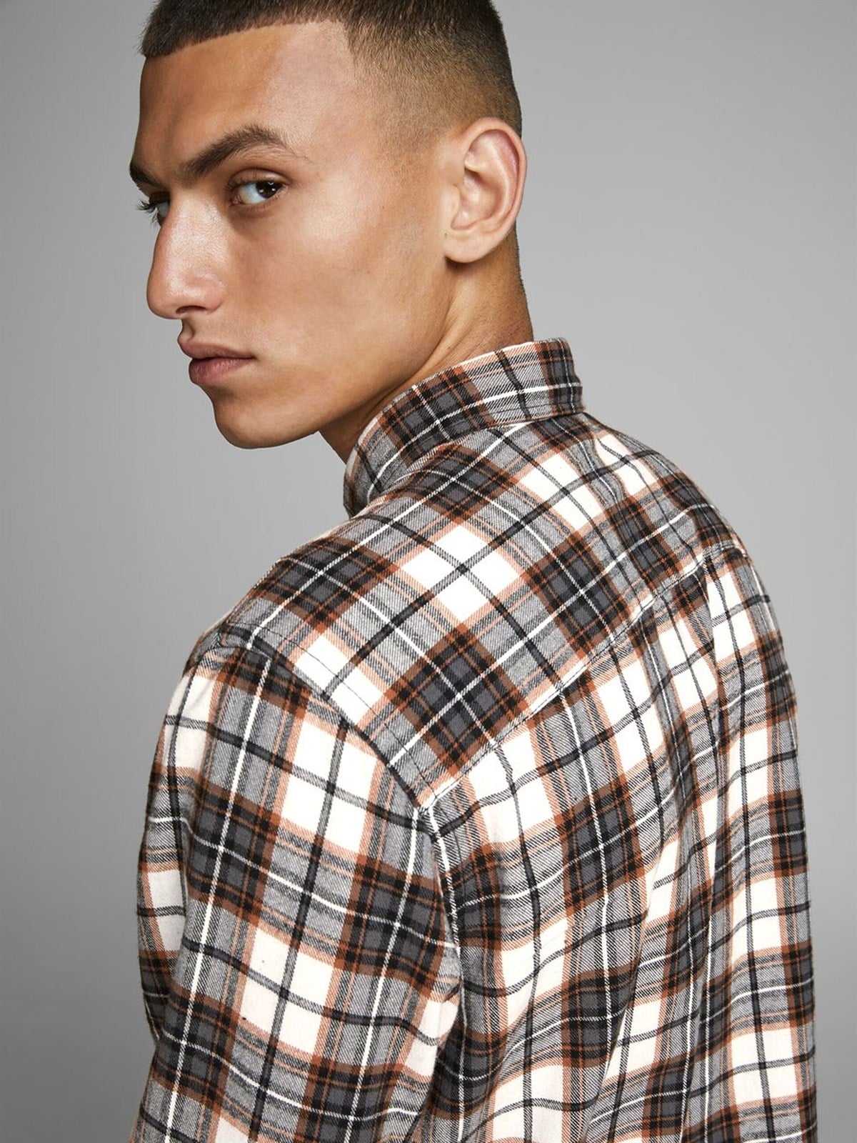 12161513NEBIMV3NEBIMV3|12161513|AsphaltJACK&JONES JORBROOK SHIRT LS ERKEK GÖMLEK - 12161513-Asphalt