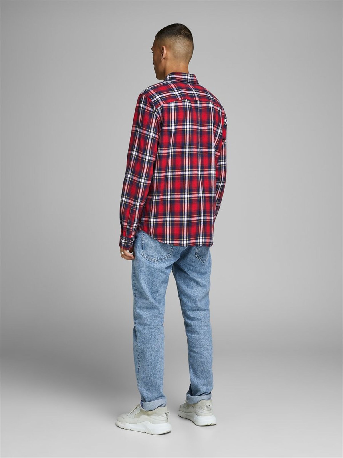 12161513NEBIMV3NEBIMV3|12161513|BRedJACK&JONES JORBROOK SHIRT LS ERKEK GÖMLEK - 12161513-Brick Red