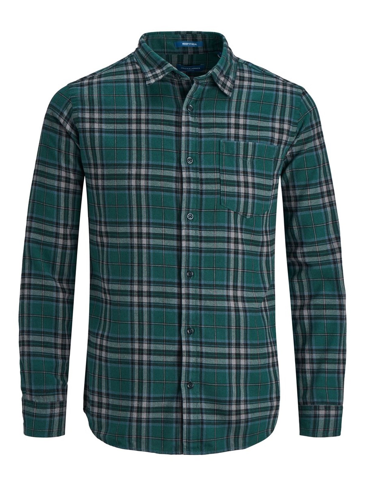 12161513NEBIMV3NEBIMV3|12161513|SMossJACK&JONES JORBROOK SHIRT LS ERKEK GÖMLEK - 12161513-Sea Moss
