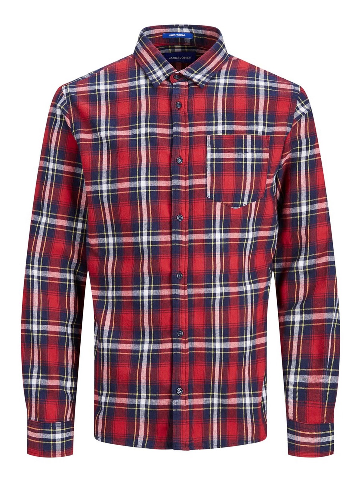 12161513NEBIMV3NEBIMV3|12161513|BRedJACK&JONES JORBROOK SHIRT LS ERKEK GÖMLEK - 12161513-Brick Red