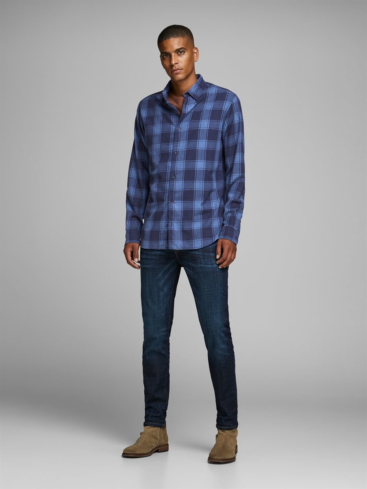 12161547NEBIMV3NEBIMV3|12161547|EnsignJACK&JONES JORTOMMY SHIRT LS ERKEK GÖMLEK - 12161547-Ensign Blue