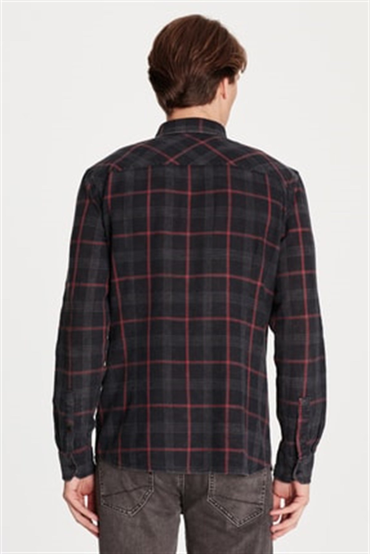 021362-29726Mavi Check Shirt Anthracite Check