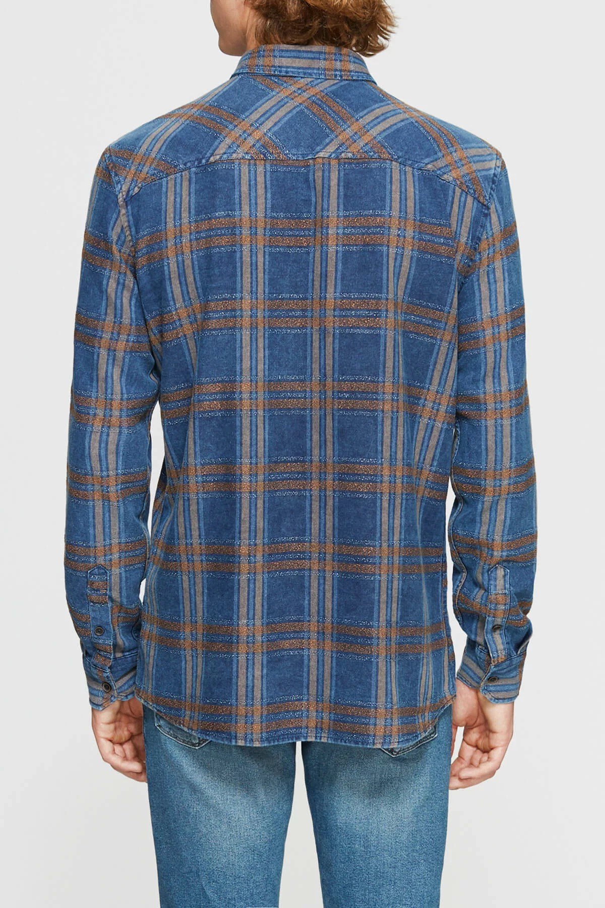 021058-18790Mavi Checked İndigo Shirt İndigo Check