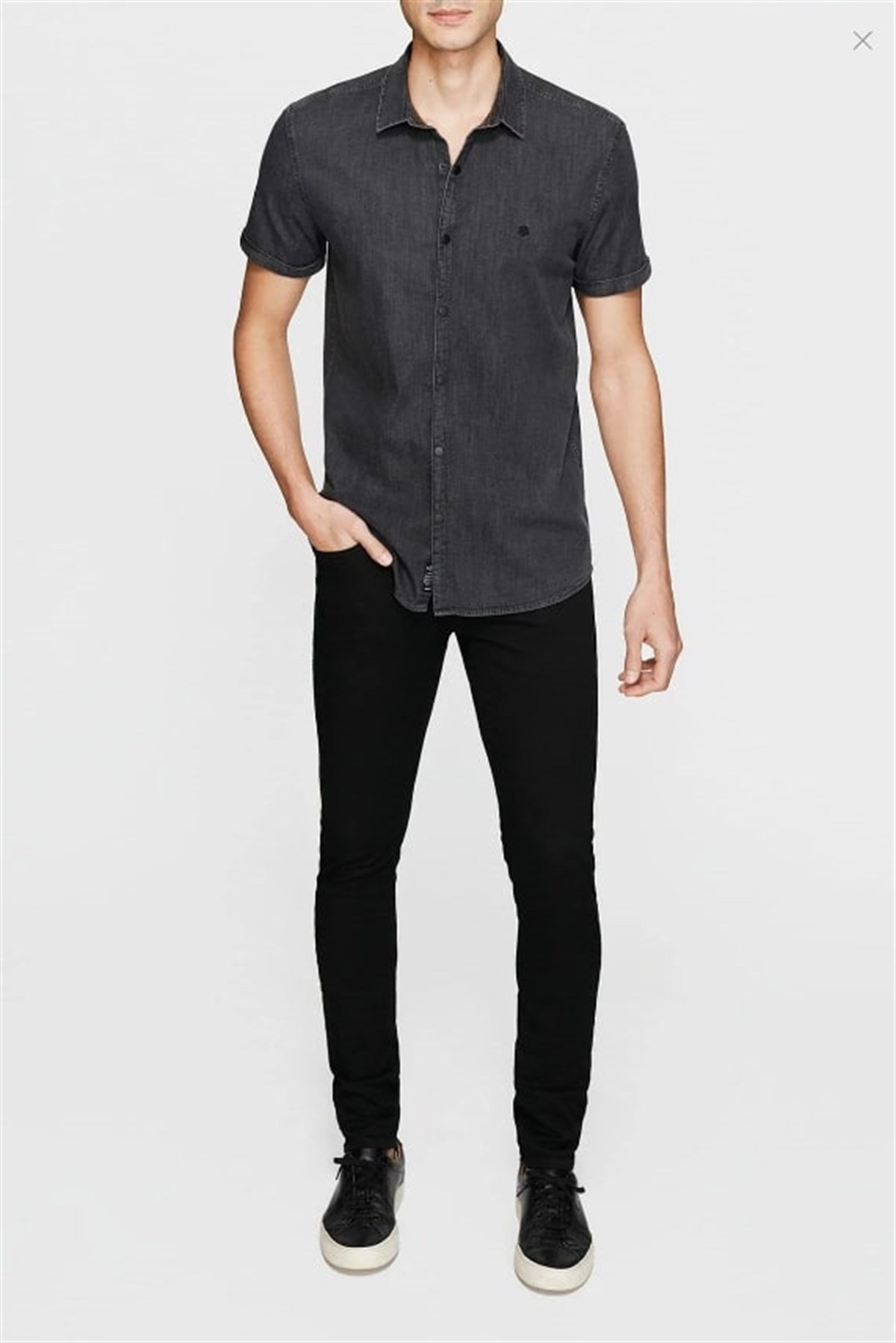 021134-25790MAVİ DENİM GÖMLEK gri denim