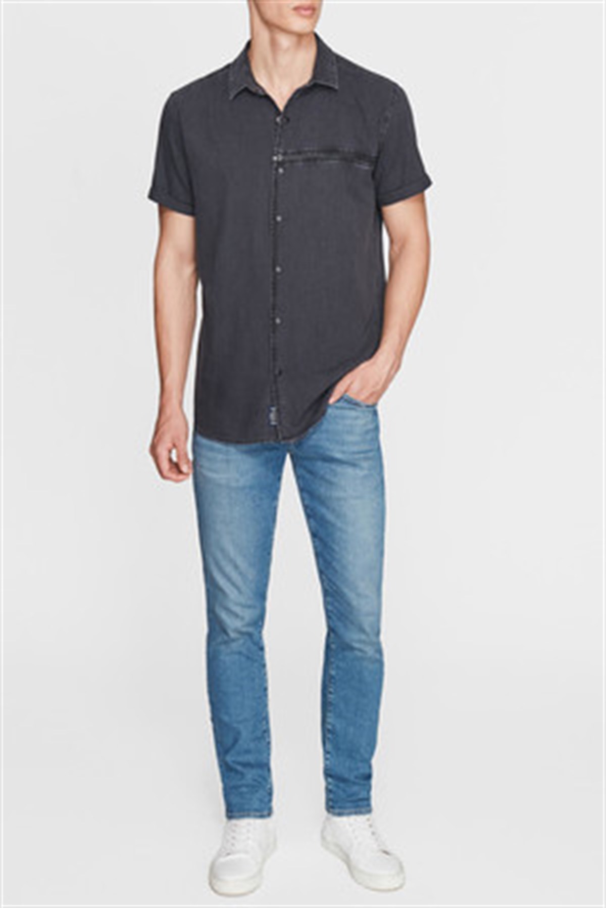 020923-25789Mavi Denim Shirt Black Denim