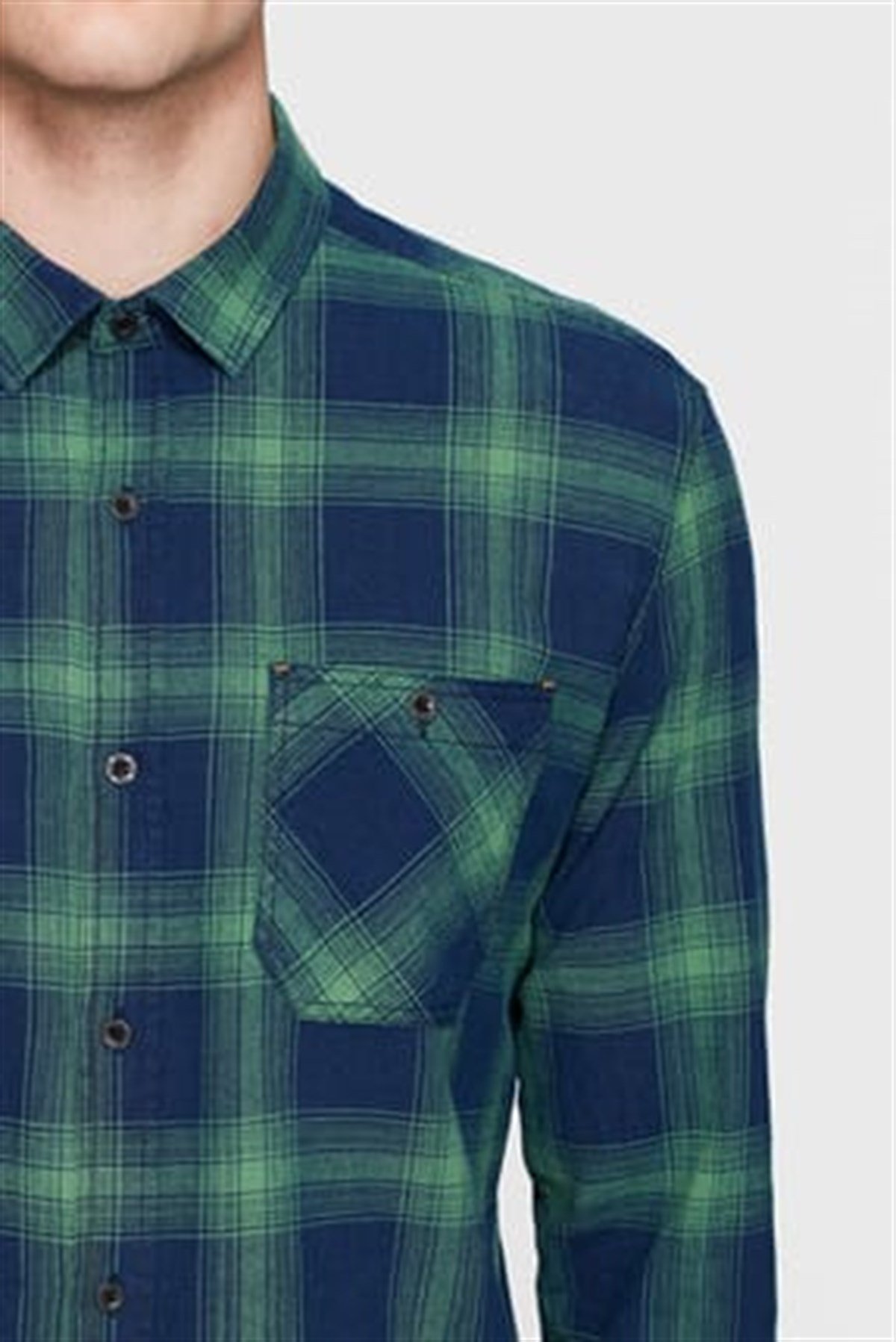 021181-18790Mavi İndigo Check Shirt İndigo