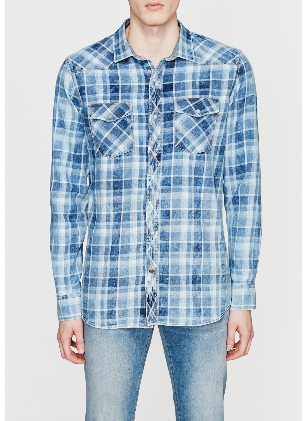 020784-18790Mavi İndigo Check Shirt İndigo Check