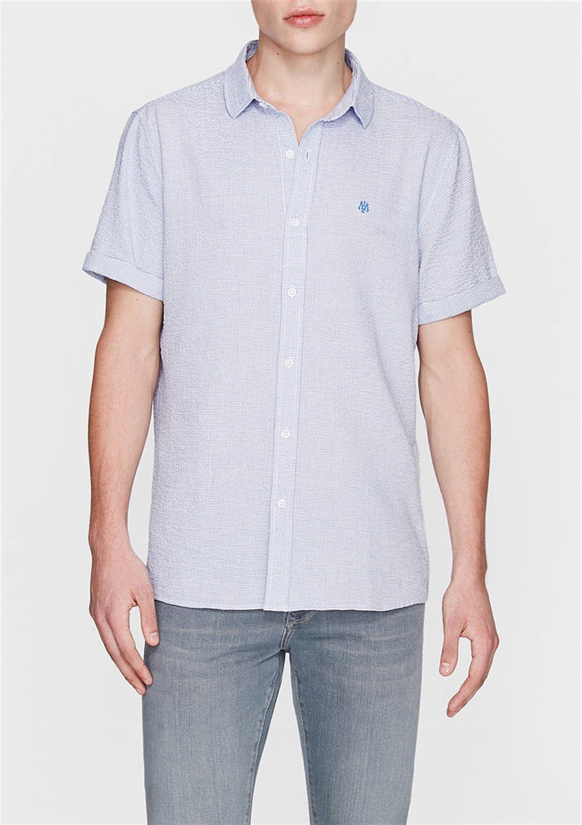 021247-28724Mavi Short Sleeve Shirt Monaco Blue