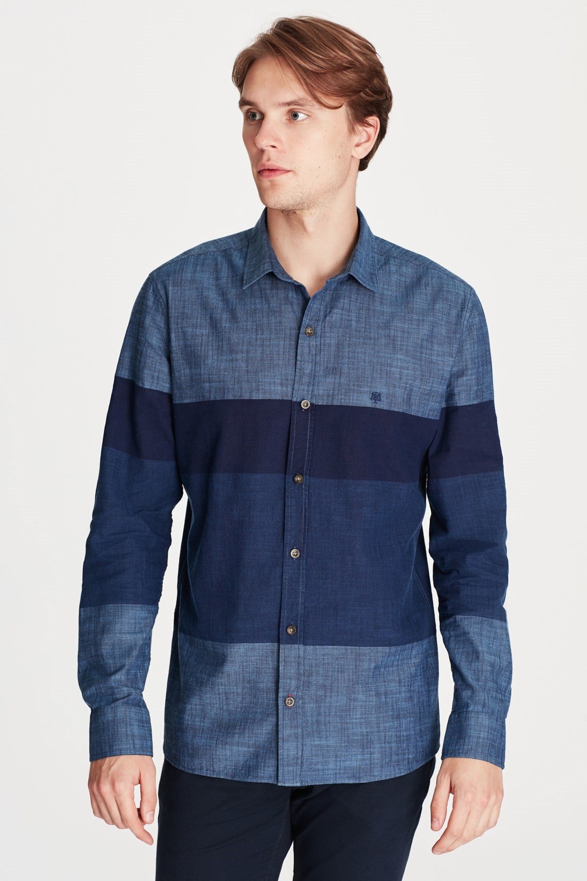 021322-18790NEBIMV3NEBIMV3|021322-18790|R000MAVİ STRIPE SHIRT indigo-STD