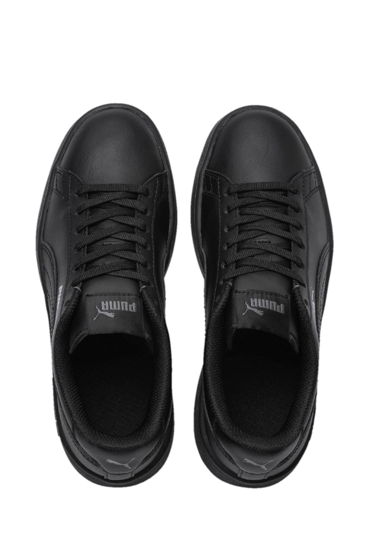 36517001NEBIMV3NEBIMV3|36517001|SİYAHPUMA Smash v2 L Jr UNISEX AYAKKABI-SİYAH