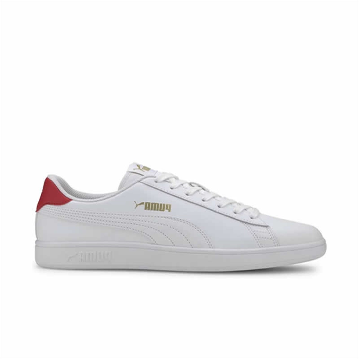 36521517NEBIMV3NEBIMV3|36521517|PuGoldPUMA SMASH V2 L UNISEX GÜNLÜK AYAKKABI 36521517-Puma White-High Risk Red-Puma Team Gold